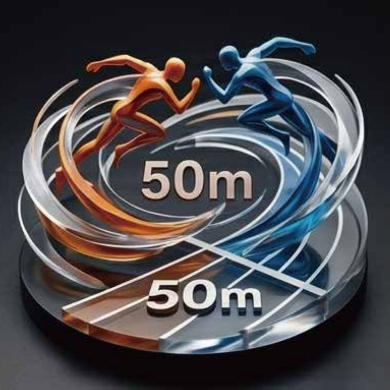 測定 or 決闘！ 50m VS 陸上部